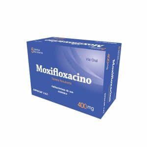 MOXIFLOXACINO 400MG X 5 TABLETAS
