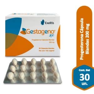 GESTAGENO 200 MG X 30 CAP