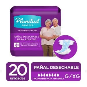 PAÑALES PLENITUD PROTECT ADULTO (G/XG) X 20