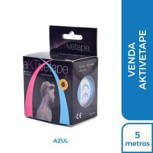 VENDA TERAPEUTICA ADHESIVA (AKTIVETAPE) AZUL 5CM X 5MT