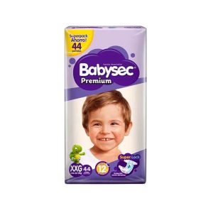 PAÑALES BABYSEC PREMIUM (MORADO) XXG X 44 UND