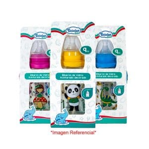 BIBERON TUINIES ACINTURADO VIDRIO C/ASAS X 9 OZ