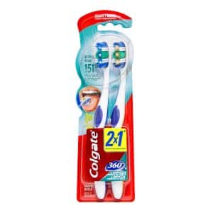 CEPILLO COLGATE 360 LIMPIEZA SUAVE 2X1