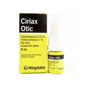 CIRIAX OTIC SUSP.GOTAS OTICAS X 5 ML.