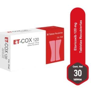 ETORICOXIB (ET-COX) 120MG X 30 TAB NO-FRACCIONAR