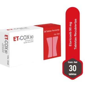 ETORICOXIB (ET-COX) 90MG X 30 TAB NO-FRACCIONAR