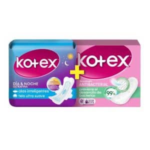 Toallas Higiénicas Kotex Dia Y Noche Ultrafina - Caja 8 Unid. + 150 Unid.