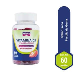 MILAVIT VITAMINA D3 FRESA X 60 GOMITAS