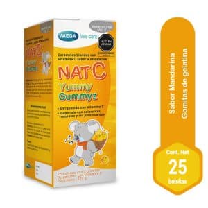 NAT C YUMMY GUMMYZ S/MANDARINA X 25 BOLSITAS