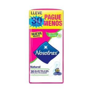 NOSOTRAS NAT/ALAS TELA GEL X 30 UND