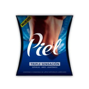 PRESERVATIVO PIEL TRIPLE SENSACION X 3 UND
