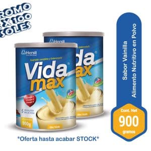 VIDA MAX VAINILLA X 900 GR (PACK X 2)