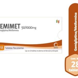ZEMIMET 50MG/1000MG X 28 TAB