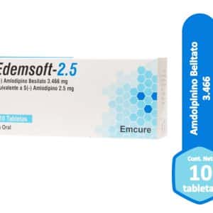 EDEMSOFT-2.5- LEVOAMLODIPINO 2.5MG X 30 TAB