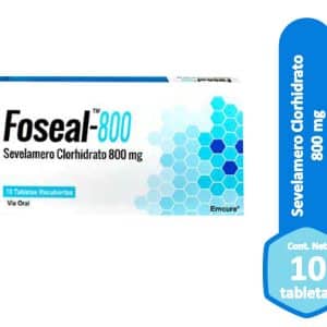 SEVELAMERO CLOHIDRATO 800MG(FOSEAL)X 60 TABLETAS