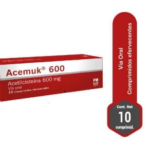 ACEMUK 600MG X 10 COMP/EFEV