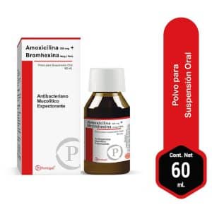 AMOXICILINA+BROMHEXINA 250/4MG X 60ML