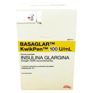 BASAGLAR KWIKPEN 100U/ML INSULINA X 5 DISP.(REFRIGERADO)