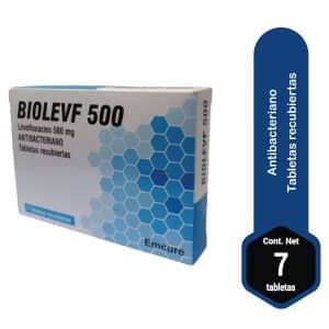 BIOLEVF 500MG(LEVOFLOXACINO) X 7 TAB