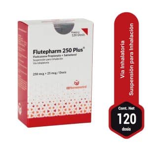 FLUTICASONA+SAL(FLUTEPHARM 250 PLUS) X 120 DOSIS
