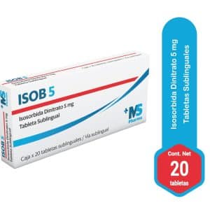 ISOSORBIDA DINITRATO 5MG (ISOB) X 20 TAB