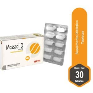 CITRATO DE CALCIO 1500+VITD 4000-MASSCAL D X 30 TABLETAS