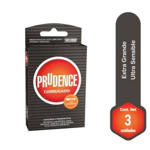 PRESERVATIVO PRUDENCE CORRUGADO X 3 UND