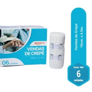 VENDA ELASTICA DE CREPÉ - 6 UNIDADES