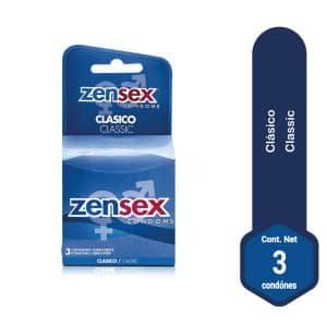 PRESERVATIVOS ZENSEX CLÁSICO X 3