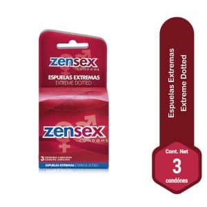 PRESERVATIVOS ZENSEX ESPUELAS EXTREMAS X 3