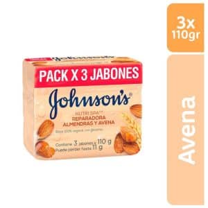 JABON JOHNSONS AVENA/ALMENDRA PACK 3 X 110 GR